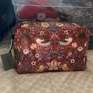 William Morris Makeup Toiletry Cosmetic Bag NEW